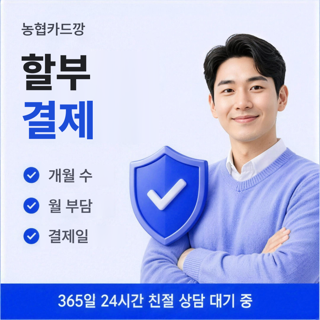 다음머니 농협카드깡 할부 결제 안내